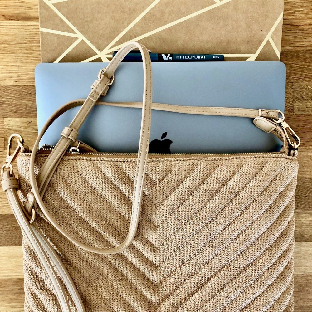 Clutch or Crossbody - Cream